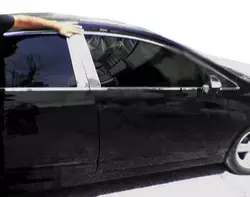 Молдинг дверних стійок (6 шт, нерж.) для Citroen C-5 2008-2017 років Молдинг дверних стійок (6 шт, нерж.) для Citroen C-5 2008-2017 років