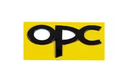 Емблема OPC 36мм на 85 мм (Чорний) для Тюнінг Opel