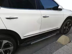 Молдинг дверний (вузький, 4 шт, нерж) Carmos - Турецька сталь для Hyundai Tucson TL 2016-2021рр Молдинг дверний (вузький, 4 шт, нерж) Carmos - Турецька сталь для Hyundai Tucson TL 2016-2021рр