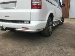 Задні куточки AK003 (2 шт., нерж) для Volkswagen T5 Multivan 2003-2010 рр Задні куточки AK003 (2 шт., нерж) для Volkswagen T5 Multivan 2003-2010 рр