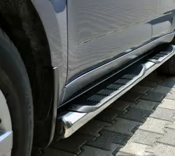 Бічні труби (2 шт, нерж) для Iveco Daily 1999-2006 рр Бічні труби (2 шт, нерж) для Iveco Daily 1999-2006 рр