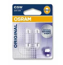 Вказівна лампа Osram 6423-02B C5W 36mm 24V SV8.5-8 для Універсальні товари Вказівна лампа Osram 6423-02B C5W 36mm 24V SV8.5-8 для Універсальні товари