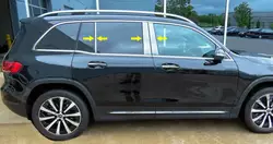Накладки на стійки (нерж) для Mercedes GLB X247 2019-2024 рр Накладки на стійки (нерж) для Mercedes GLB X247 2019-2024 рр