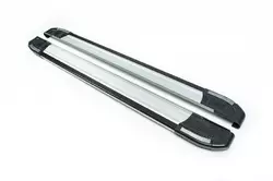 Бокові пороги Rainbow (2 шт., алюм) для Fiat Fullback 2016-2024 рр Бокові пороги Rainbow (2 шт., алюм) для Fiat Fullback 2016-2024 рр