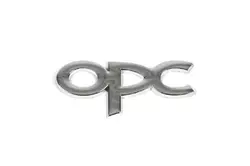 Металевий шильдик на багажник OPC (Хром) для Тюнінг Opel