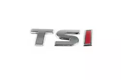Напис TSI (косою шрифт) TS - хром, I - червона для Volkswagen Tiguan 2007-2016 рр Напис TSI (косою шрифт) TS - хром, I - червона для Volkswagen Tiguan 2007-2016 рр