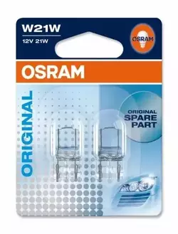 Вказівна лампа Osram 7505 W21W 12V 21W W3x16d (2 шт) для Універсальні товари Вказівна лампа Osram 7505 W21W 12V 21W W3x16d (2 шт) для Універсальні товари