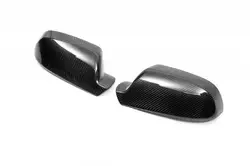Накладки на дзеркала 2006-2008 (2 шт., карбон) для Ауди A6 C6 рр Накладки на дзеркала 2006-2008 (2 шт., карбон) для Ауди A6 C6 рр