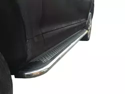 Бокові пороги Maydos v2 (2 шт., алюміній -2024 нерж) для Porsche Cayenne 2003-2010 рр Бокові пороги Maydos v2 (2 шт., алюміній -2024 нерж) для Porsche Cayenne 2003-2010 рр