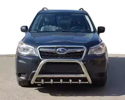 Кенгурятник WT003 (нерж) для Subaru Forester 2013-2018 рр Кенгурятник WT003 (нерж) для Subaru Forester 2013-2018 рр