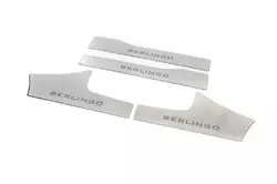 Накладки на внутрішні пороги Carmos (нерж) 3 шт, Carmos - Турецька сталь для Citroen Berlingo 2008-2018 рр Накладки на внутрішні пороги Carmos (нерж) 3 шт, Carmos - Турецька сталь для Citroen Berlingo 2008-2018 рр