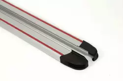 Бокові пороги Maya Red-Grey (2 шт., Алюміній) для Hyundai Tucson TL 2016-2021рр Бокові пороги Maya Red-Grey (2 шт., Алюміній) для Hyundai Tucson TL 2016-2021рр