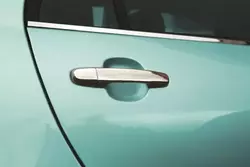 Накладки на ручки (4 шт) Omsaline - італійська нержавійка для Toyota Corolla 2007-2013 років Накладки на ручки (4 шт) Omsaline - італійська нержавійка для Toyota Corolla 2007-2013 років