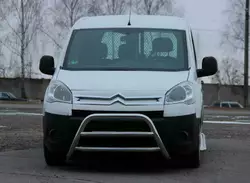 Кенгурятник WT022 (нерж.) для Citroen Berlingo 2008-2018 рр Кенгурятник WT022 (нерж.) для Citroen Berlingo 2008-2018 рр