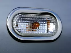 Хром накладки на поворотники (2 шт., нерж) для Volkswagen T5 Multivan 2003-2010 рр Хром накладки на поворотники (2 шт., нерж) для Volkswagen T5 Multivan 2003-2010 рр