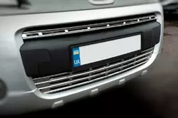 Накладки на решітку радіатора (2 част., Нерж.) Carmos - Турецька сталь для Citroen Berlingo 2008-2018 рр Накладки на решітку радіатора (2 част., Нерж.) Carmos - Турецька сталь для Citroen Berlingo 2008-2018 рр