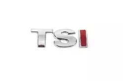 Напис TSI (прямий шрифт) TS - хром, I - червона для Volkswagen Tiguan 2007-2016 рр Напис TSI (прямий шрифт) TS - хром, I - червона для Volkswagen Tiguan 2007-2016 рр