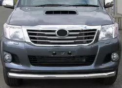 Передній захист ST008 (нерж.) для Toyota Hilux 2006-2015 рр Передній захист ST008 (нерж.) для Toyota Hilux 2006-2015 рр