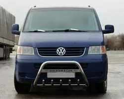 Кенгурятник WT003 (нерж) 51мм, без напису для Volkswagen T5 Multivan 2003-2010 рр Кенгурятник WT003 (нерж) 51мм, без напису для Volkswagen T5 Multivan 2003-2010 рр