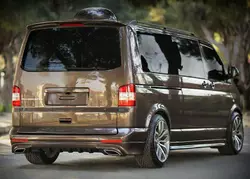 Накладка на задній бампер Sport 2 (під фарбування) для Volkswagen T5 Multivan 2003-2010 рр Накладка на задній бампер Sport 2 (під фарбування) для Volkswagen T5 Multivan 2003-2010 рр