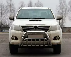 Кенгурятник WT002 (нерж.) для Toyota Hilux 2006-2015 рр Кенгурятник WT002 (нерж.) для Toyota Hilux 2006-2015 рр