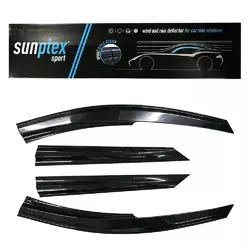 Вітровики (4 шт., Sunplex Sport) для Toyota Auris 2012-2018 рр Вітровики (4 шт., Sunplex Sport) для Toyota Auris 2012-2018 рр