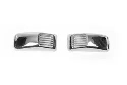 Решітка на повторювач `Прямокутник` (2 шт, ABS) для Seat Ibiza 2002-2009 рр Решітка на повторювач `Прямокутник` (2 шт, ABS) для Seat Ibiza 2002-2009 рр