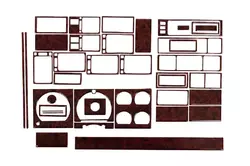 Накладки на панель (під дерево) для Iveco Eurotech Накладки на панель (під дерево) для Iveco Eurotech