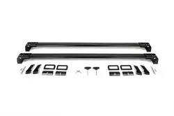 Поперечены в штатні місця (2 шт) Чорний для Volkswagen T5 Multivan 2003-2010 рр Поперечены в штатні місця (2 шт) Чорний для Volkswagen T5 Multivan 2003-2010 рр