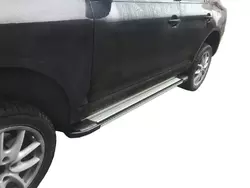 Бокові пороги Rainbow (2 шт., Алюміній) для Porsche Cayenne 2003-2010 рр Бокові пороги Rainbow (2 шт., Алюміній) для Porsche Cayenne 2003-2010 рр