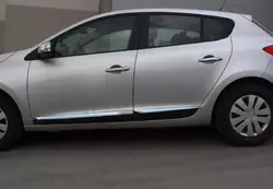 Молдинг дверний (HB, 4 шт, нерж) для Renault Megane III 2009-2016 рр Молдинг дверний (HB, 4 шт, нерж) для Renault Megane III 2009-2016 рр