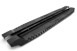 Бокові пороги Dakar Чорні V1 без підсвічування (2 шт, метал) для Toyota Hilux 2006-2015 рр Бокові пороги Dakar Чорні V1 без підсвічування (2 шт, метал) для Toyota Hilux 2006-2015 рр