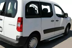 Бокові пороги Line (2 шт., алюміній) для Citroen Berlingo 2008-2018 рр Бокові пороги Line (2 шт., алюміній) для Citroen Berlingo 2008-2018 рр