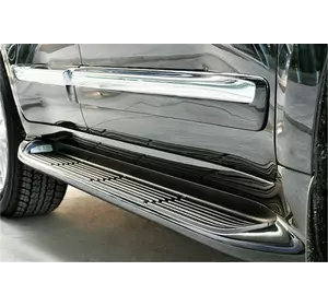 Бокові пороги (дизайн Lexus 2012-2016) Чорні для Lexus LX570/450d Бокові пороги (дизайн Lexus 2012-2016) Чорні для Lexus LX570/450d
