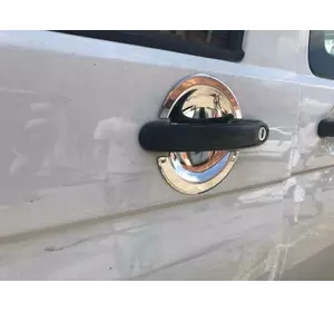 Мильнички під ручки (3 шт, нерж) Carmos - Турецька сталь, 3 шт для Volkswagen Caddy 2004-2010 рр Мильнички під ручки (3 шт, нерж) Carmos - Турецька сталь, 3 шт для Volkswagen Caddy 2004-2010 рр