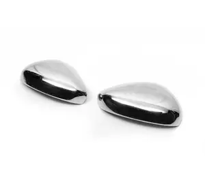 Накладки на дзеркала (2 шт., нерж.) Carmos - Турецька сталь для Opel Crossland X Накладки на дзеркала (2 шт., нерж.) Carmos - Турецька сталь для Opel Crossland X