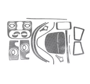 Накладки на панель Карбон для Fiat Doblo I 2001-2005 рр Накладки на панель Карбон для Fiat Doblo I 2001-2005 рр