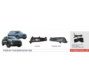 Противотуманки 2015-2018 (галогенні) для Hyundai Tucson TL рр Противотуманки 2015-2018 (галогенні) для Hyundai Tucson TL рр
