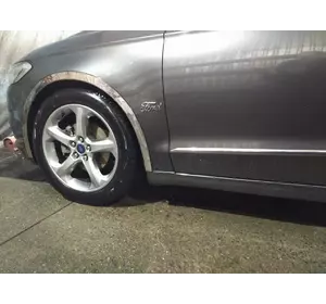 Накладки на арки (4 шт, нерж) для Ford Fusion 2012-2020 рр Накладки на арки (4 шт, нерж) для Ford Fusion 2012-2020 рр