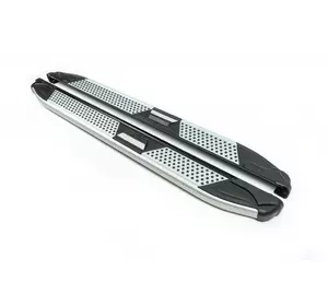 Бокові пороги Mevsim Grey (2 шт., Алюміній) для Porsche Cayenne 2003-2010 рр Бокові пороги Mevsim Grey (2 шт., Алюміній) для Porsche Cayenne 2003-2010 рр