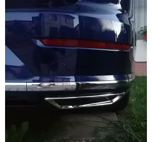 Накладки на глушник (2 шт, нерж) OmsaLine - Італійська нержавейка для Volkswagen Arteon Накладки на глушник (2 шт, нерж) OmsaLine - Італійська нержавейка для Volkswagen Arteon