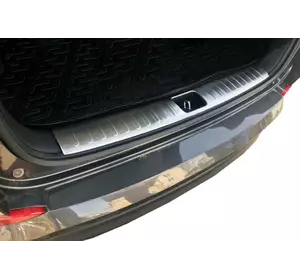 Накладка на задній поріг багажника OmsaLine (нерж) для Hyundai Tucson TL 2016-2021рр Накладка на задній поріг багажника OmsaLine (нерж) для Hyundai Tucson TL 2016-2021рр