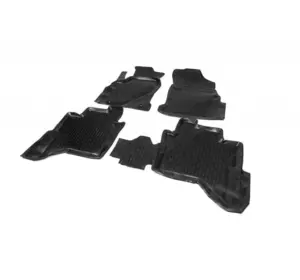 Гумові килимки (4 шт, Niken 3D) для Toyota Hilux 2015-2024 рр Гумові килимки (4 шт, Niken 3D) для Toyota Hilux 2015-2024 рр
