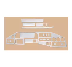 (Tdi, 1995-2000) Накладки на панель (MERIC) Алюміній для Mercedes Sprinter W901-905 рр (Tdi, 1995-2000) Накладки на панель (MERIC) Алюміній для Mercedes Sprinter W901-905 рр