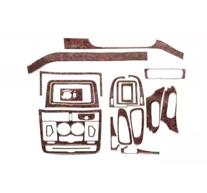 Накладки на панель (Meric, повний комплект) 2004-2006, Дерево для Mercedes Vito W639 рр Накладки на панель (Meric, повний комплект) 2004-2006, Дерево для Mercedes Vito W639 рр