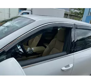 Вітровики з хром смужкою (4 шт, HIC) для Porsche Cayenne 2010-2017 рр Вітровики з хром смужкою (4 шт, HIC) для Porsche Cayenne 2010-2017 рр