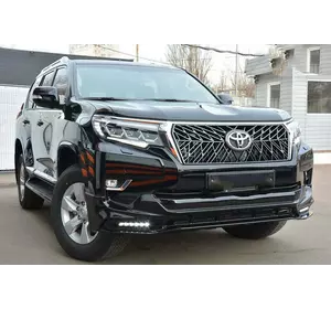 Накладки на передній і задній бампер TRD (2017-) Чорний колір для Toyota Land Cruiser Prado 150 Накладки на передній і задній бампер TRD (2017-) Чорний колір для Toyota Land Cruiser Prado 150