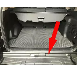 Накладка заднього порогу (ABS) для Toyota Land Cruiser Prado 150 Накладка заднього порогу (ABS) для Toyota Land Cruiser Prado 150