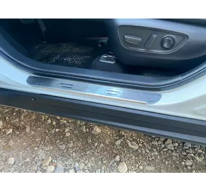 Накладки на пороги Carmos (4 шт, нерж) для Toyota Rav 4 2019-2024 Накладки на пороги Carmos (4 шт, нерж) для Toyota Rav 4 2019-2024