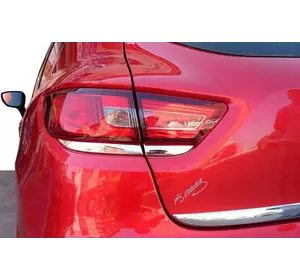 Накладка на задні ліхтарі (2 шт, нерж.) для Renault Clio IV 2012-2019 рр